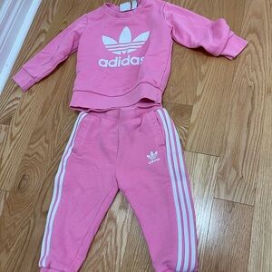 Pink Adidas  set for toddler’s